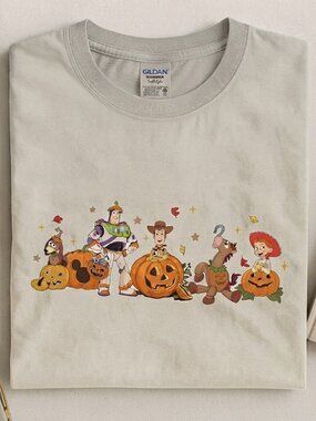 Toy Story Halloween Shirt, Disney Pixar Pumpkin Tee, Spooky Toy Friends T-shirt